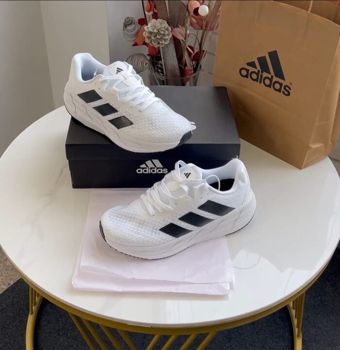 Adidas Adistar 3 White Running Shoes For Men's - Image 2