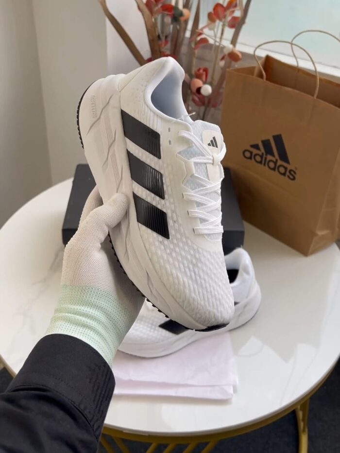 Adidas Adistar 3 White Running Shoes For Men's - Image 4