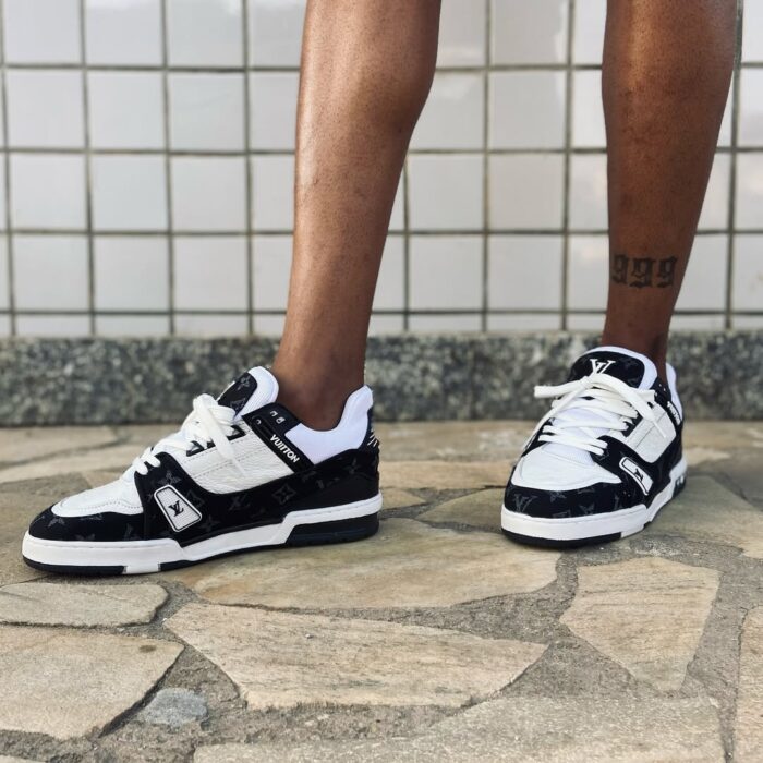 Louis Vuitton LV Trainer White Black - Image 2