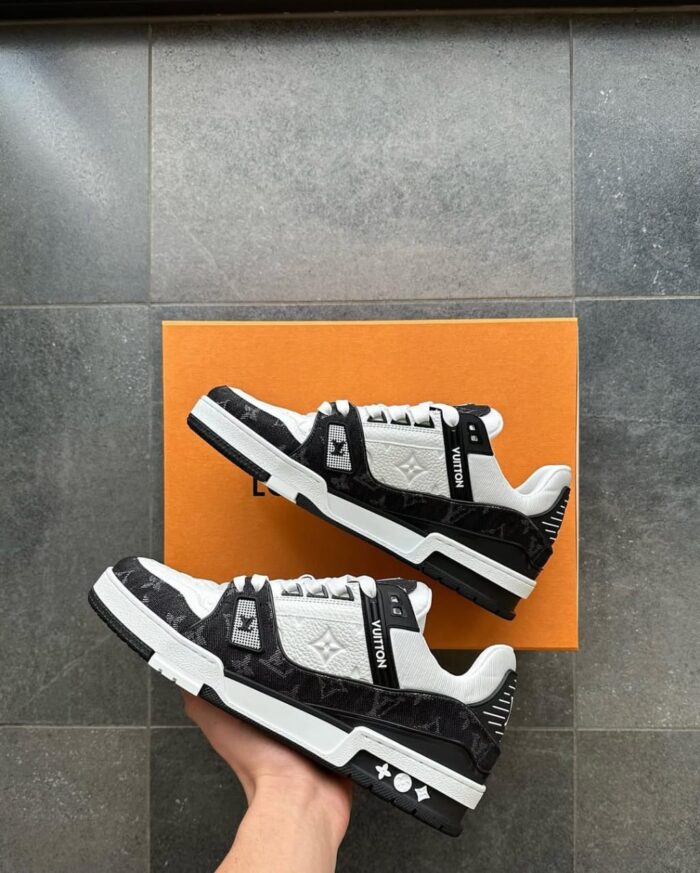Louis Vuitton LV Trainer White Black - Image 3