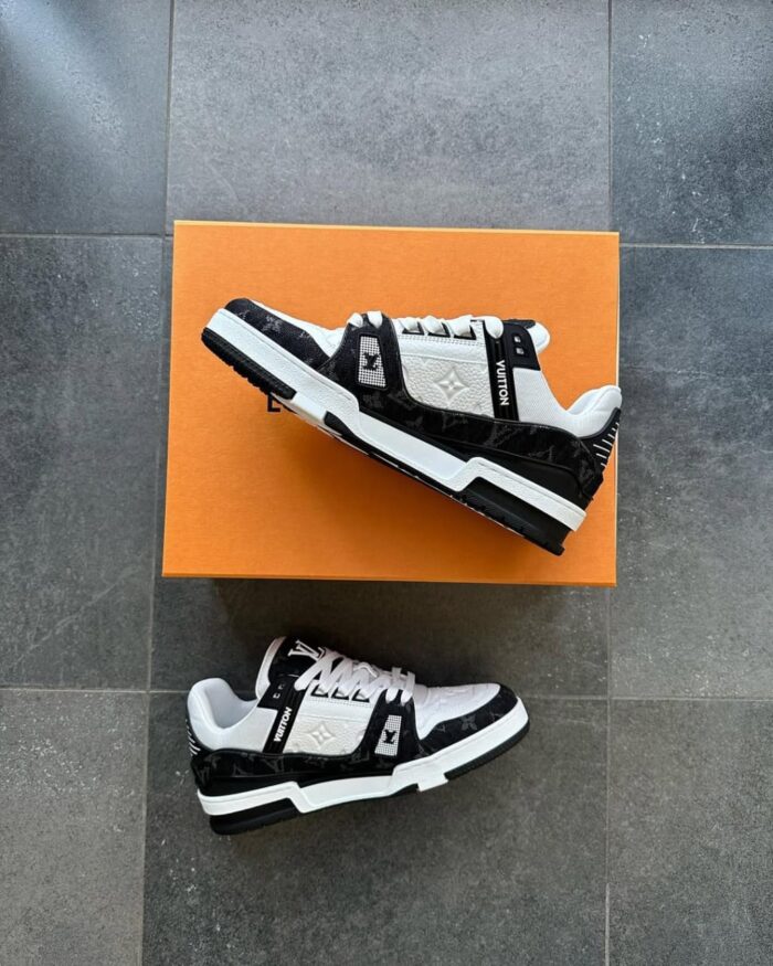 Louis Vuitton LV Trainer White Black - Image 4
