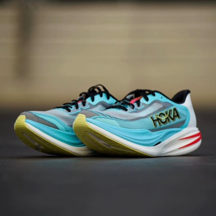 Hoka Cielo X1 2.0 Frost / Black Running Shoes - Image 2