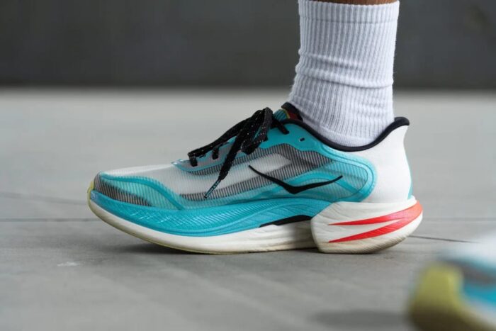 Hoka Cielo X1 2.0 Frost / Black Running Shoes - Image 4