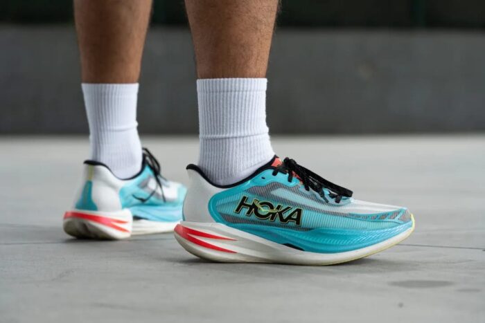 Hoka Cielo X1 2.0 Frost / Black Running Shoes - Image 5