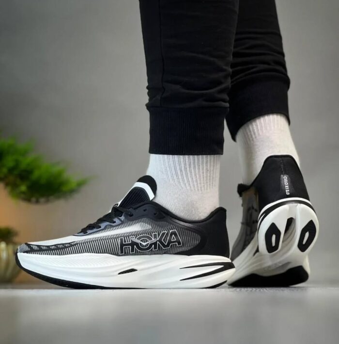 Hoka Cielo X1 2.0 Black & White Running Shoes - Image 2