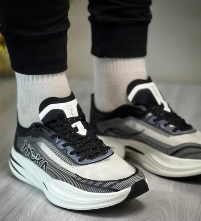 Hoka Cielo X1 2.0 Black & White Running Shoes - Image 3