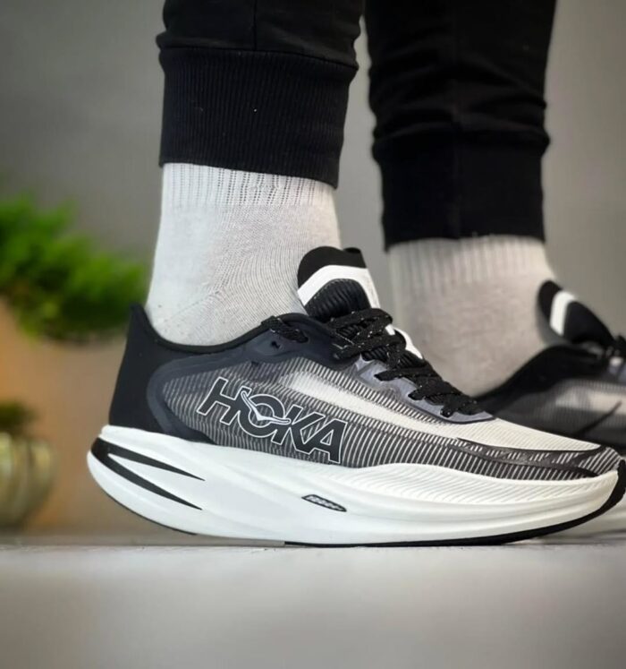 Hoka Cielo X1 2.0 Black & White Running Shoes - Image 5