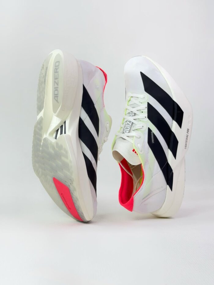Adidas Adizero Adios Pro 4 White Black Red Men's Running Shoes - Image 3