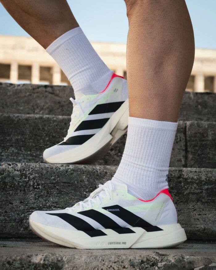 Adidas Adizero Adios Pro 4 White Black Red Men's Running Shoes - Image 5