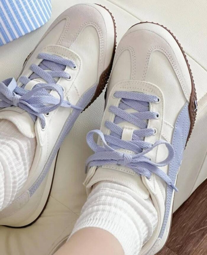 Puma Bella UT Canvas 'Lavender Cream' For Girls - Image 5