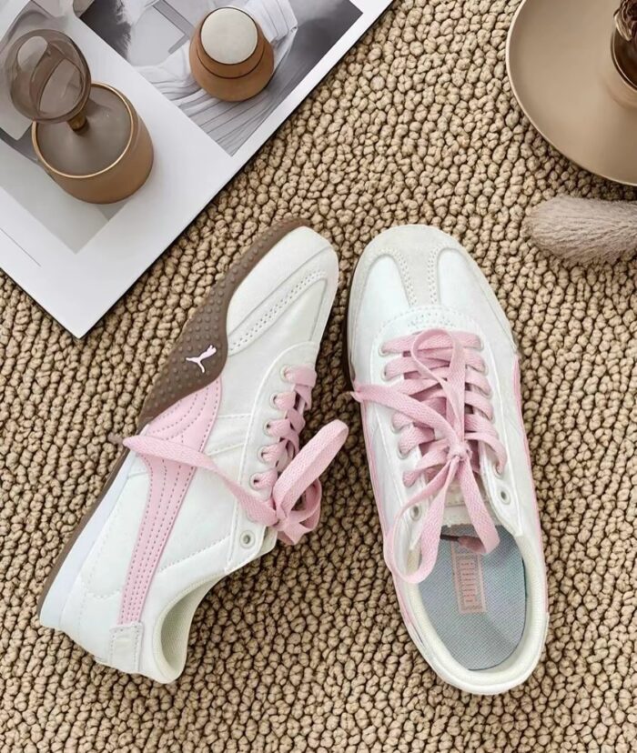 Puma Bella UT Canvas 'Pink Cream' For Girls - Image 4