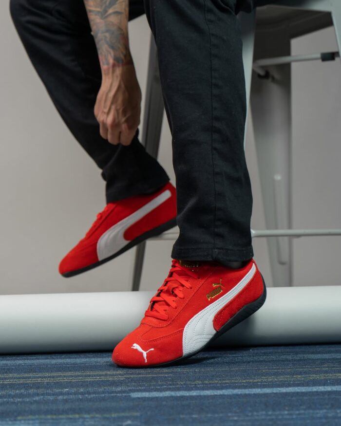 Puma Speedcat Red & White Sneaker For Men's/Women's - Image 6