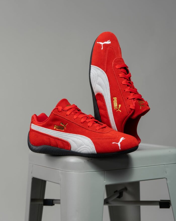 Puma Speedcat Red & White Sneaker For Men's/Women's - Image 4