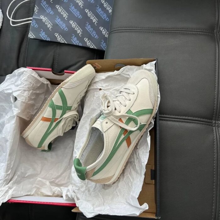 Onitsuka Tiger Mexico 66 "Cream/Green/Orange" Sneakers - Image 3