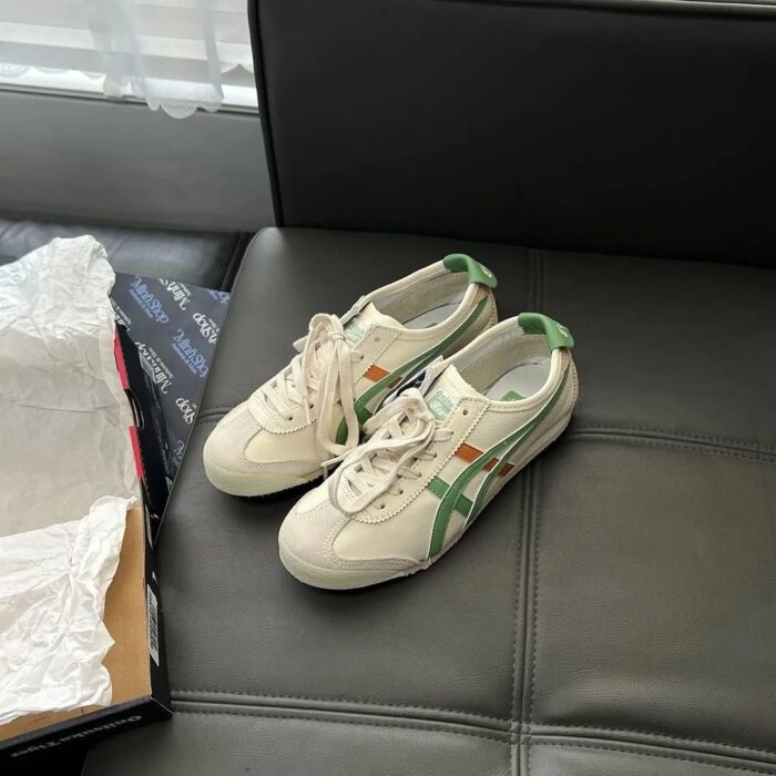 Onitsuka Tiger Mexico 66 "Cream/Green/Orange" Sneakers - Image 2