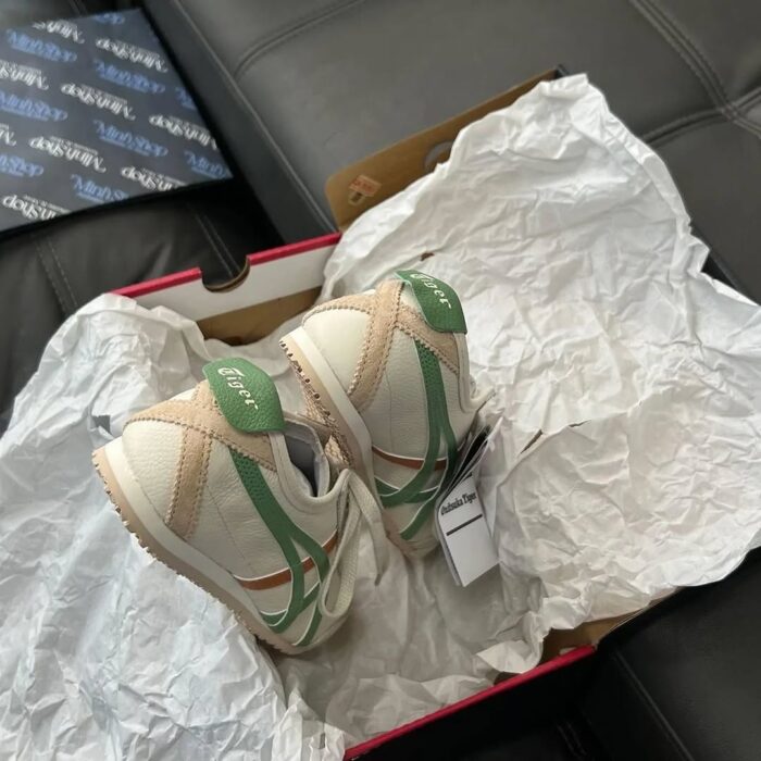 Onitsuka Tiger Mexico 66 "Cream/Green/Orange" Sneakers - Image 4
