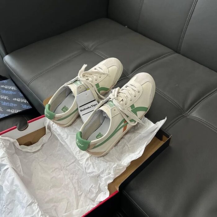 Onitsuka Tiger Mexico 66 "Cream/Green/Orange" Sneakers - Image 5