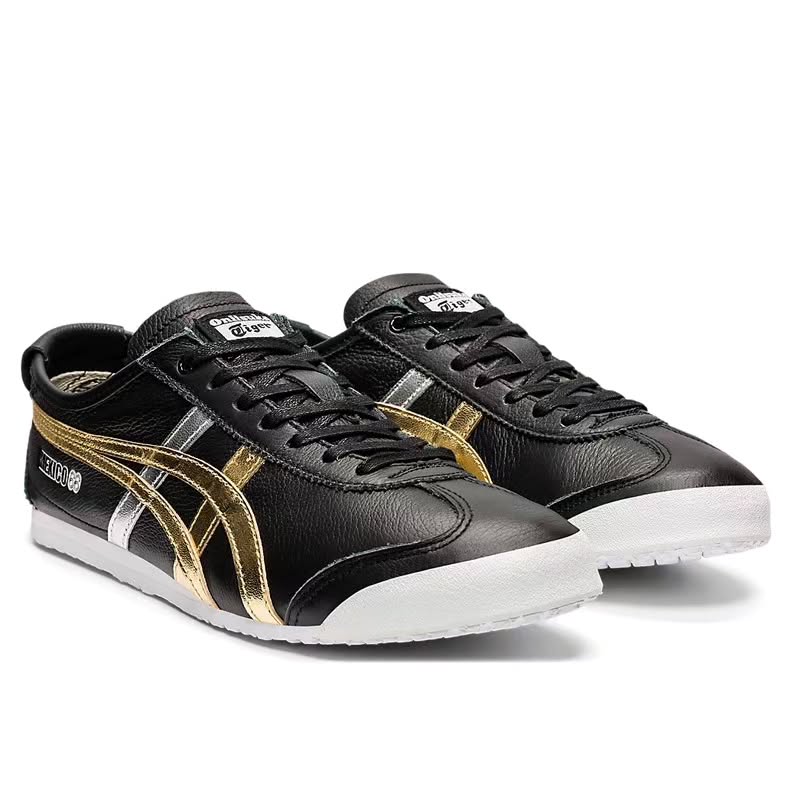 Onitsuka Tiger Mexico 66 Black Gold Silver For Girls - Image 5