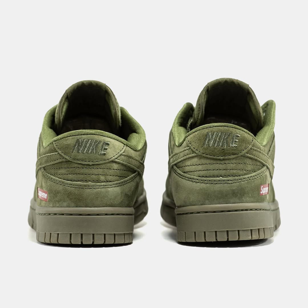 Nike Sb Dunk Low X Supreme Olive Green - Image 6