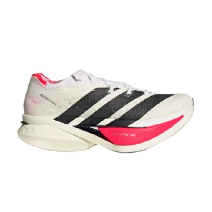 Adidas Adizero Prime X3 Strung Cloud White/Core Black/Lucid Red Running Shoes